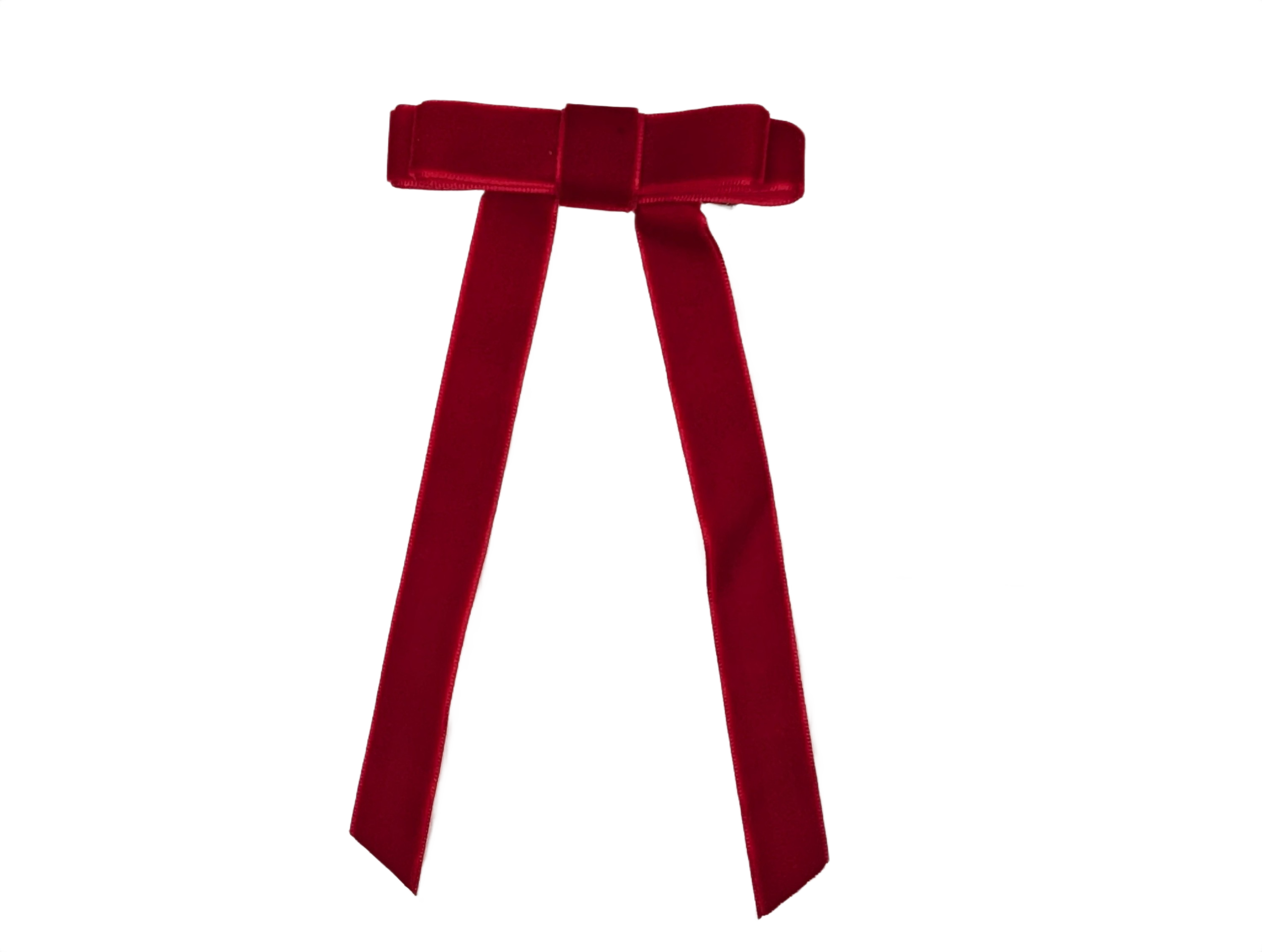 Luxury Double Layer Velvet Bow Clip