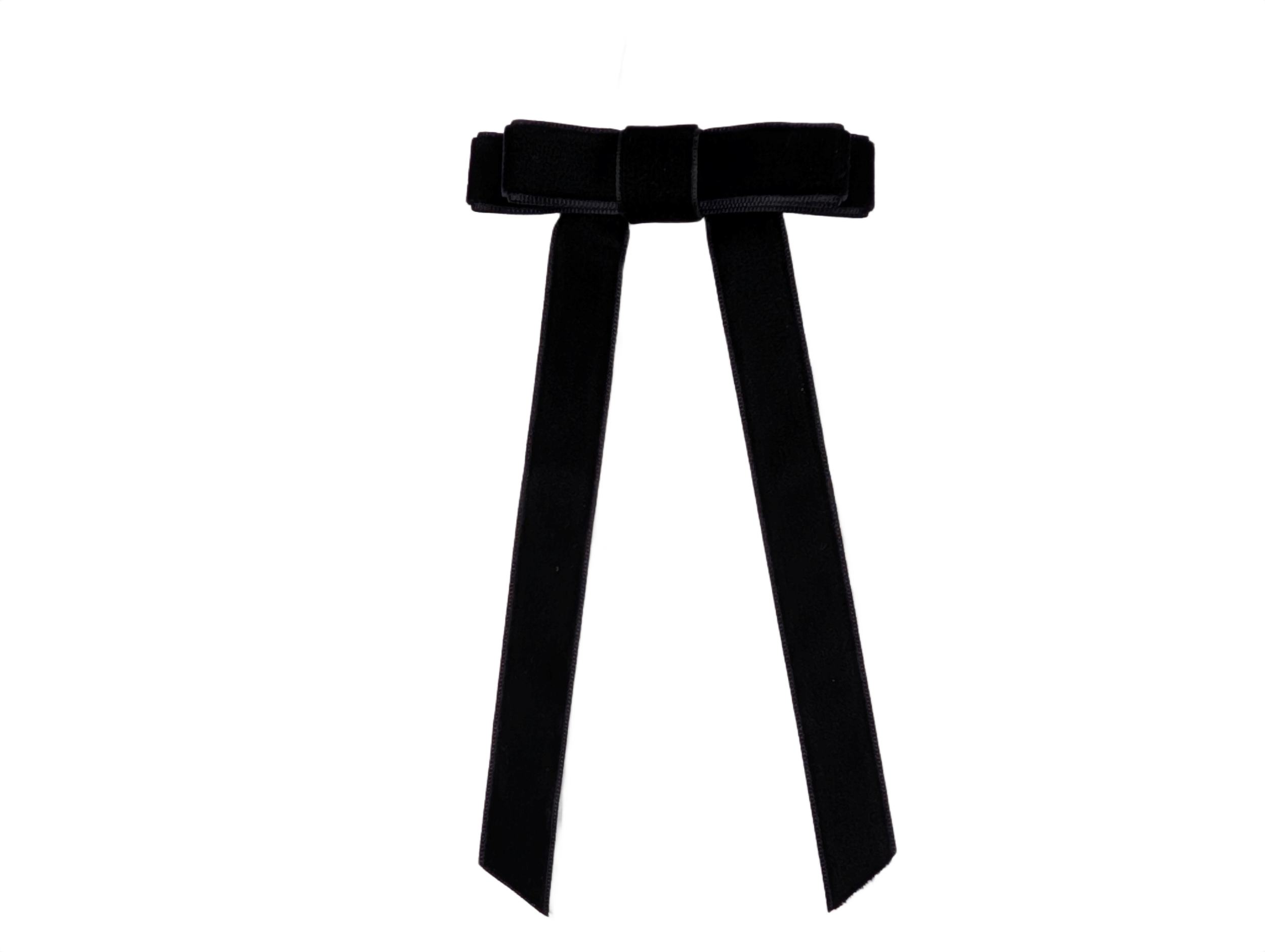 Luxury Double Layer Velvet Bow Clip