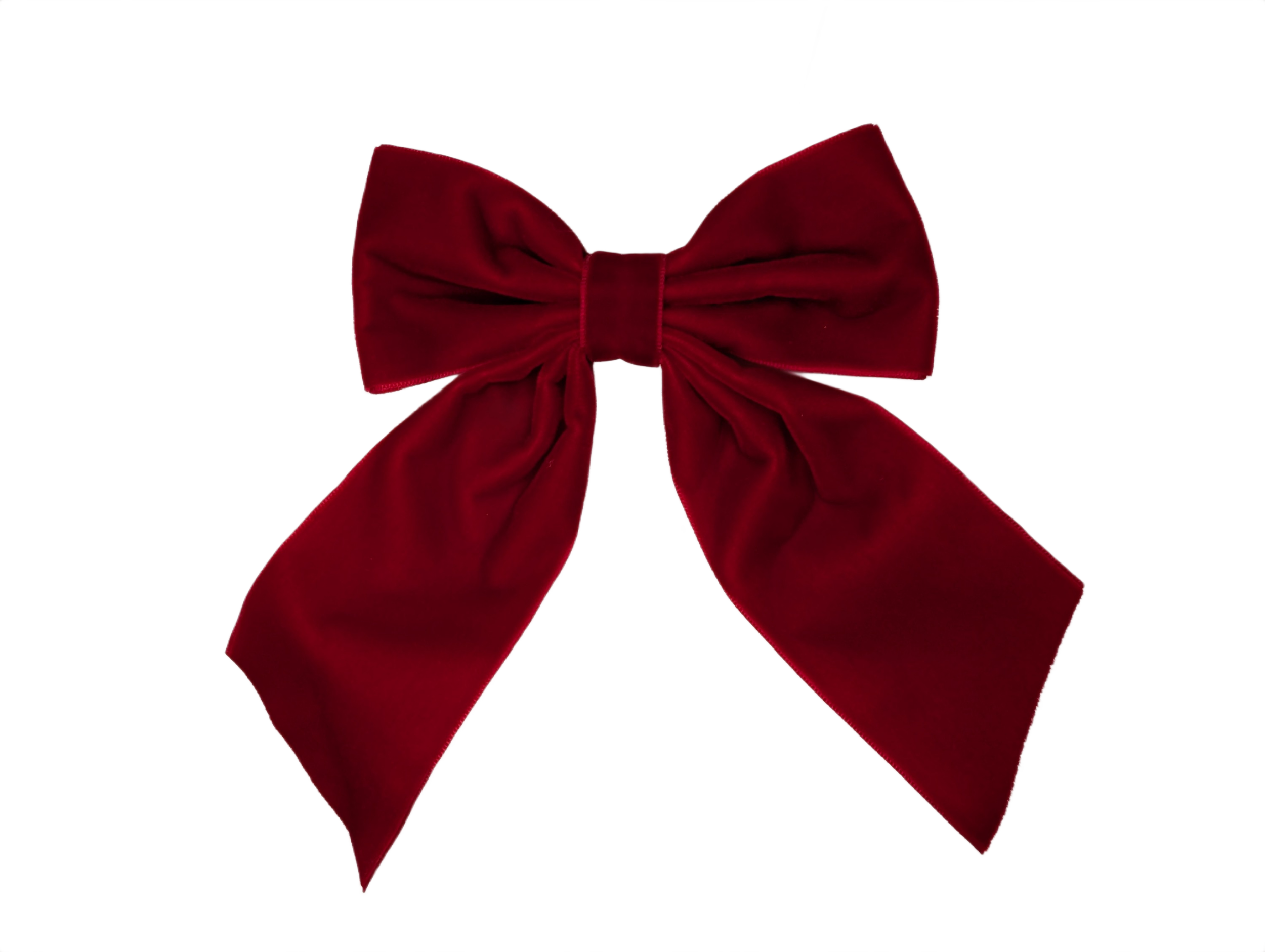 Luxury Velvet Long Tail Bow Clip