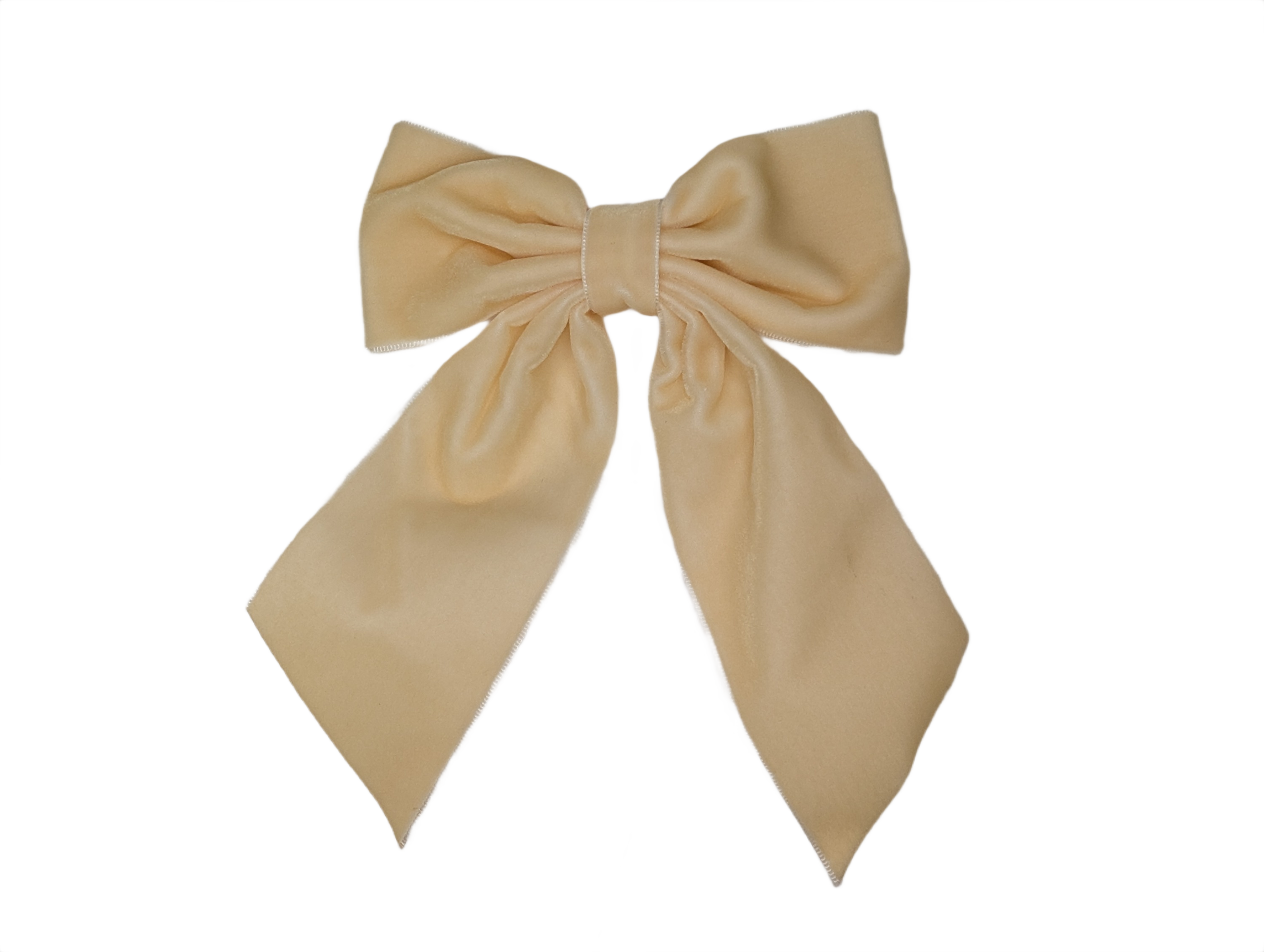 Luxury Velvet Long Tail Bow Clip