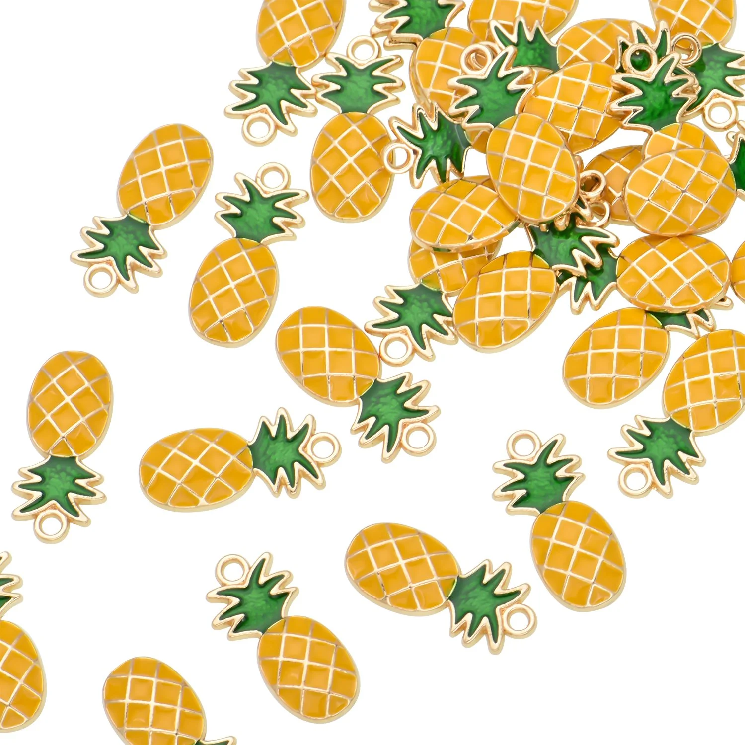 Color Enamel Pineapple Charms