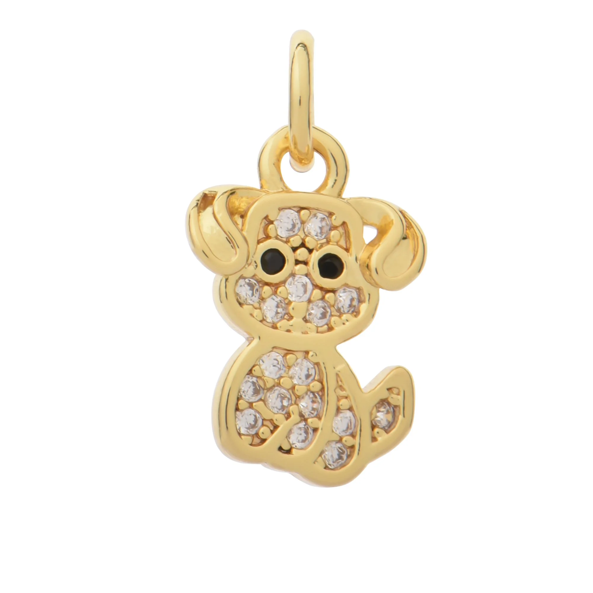 Crystal Cute Mini Puppy Charms