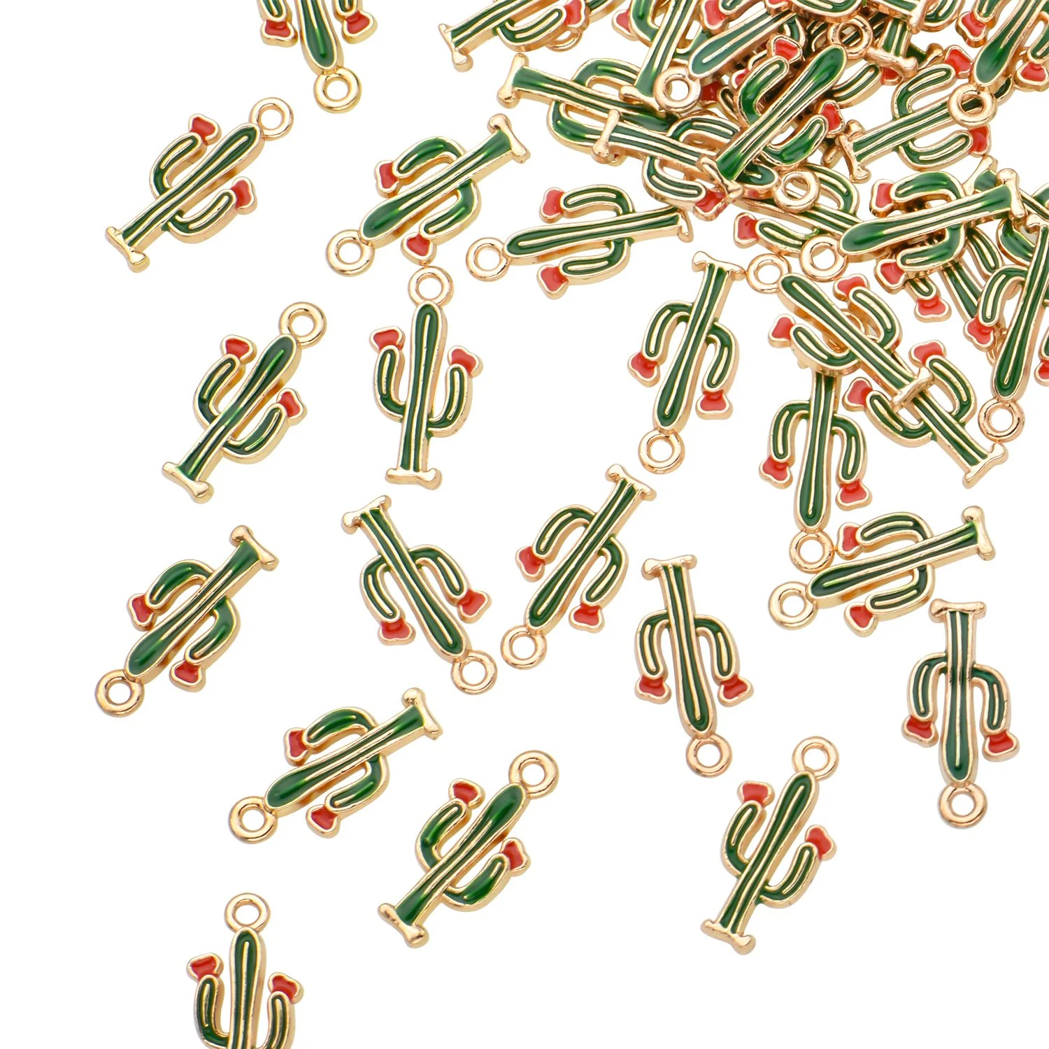 Color Enamel Cactus Saguaro Charms