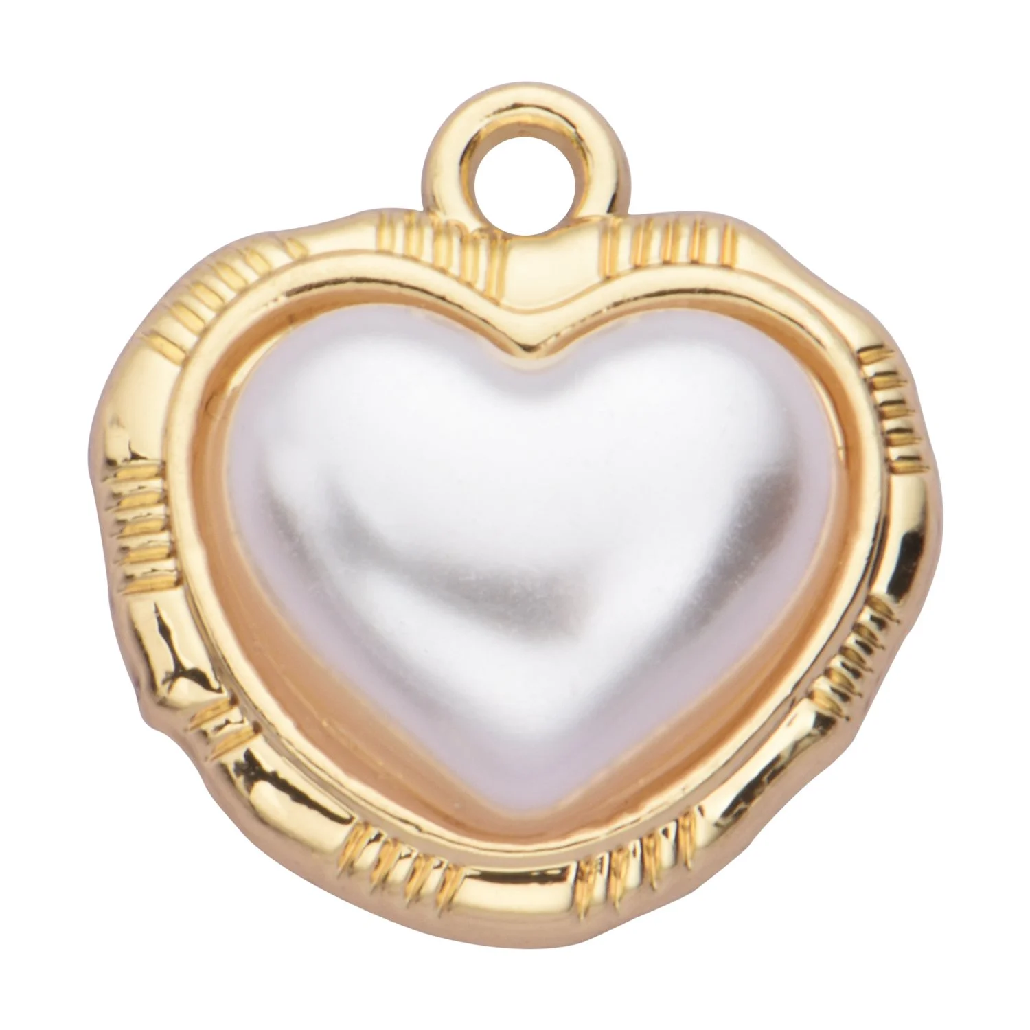 Heart Shape Pearl Charms