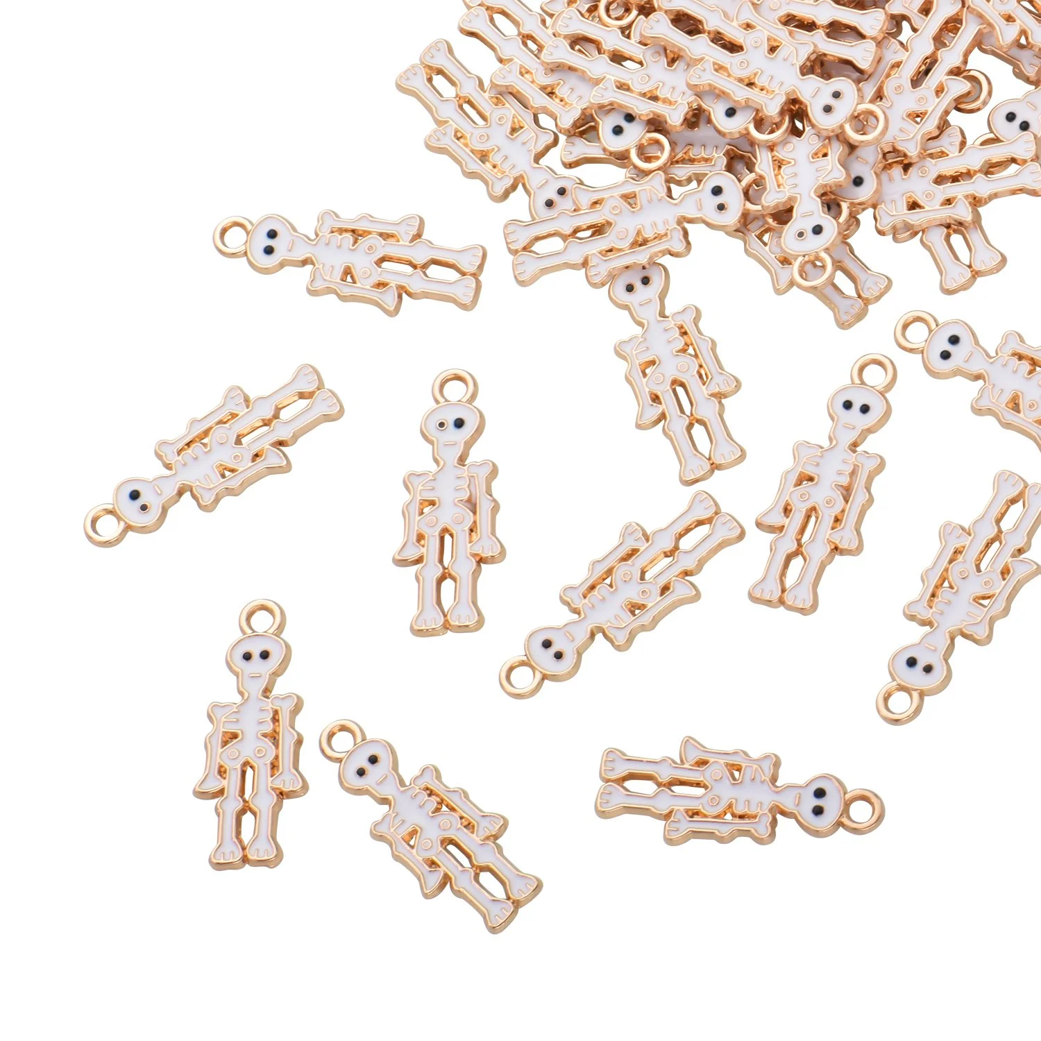 Color Enamel Skeleton Charms