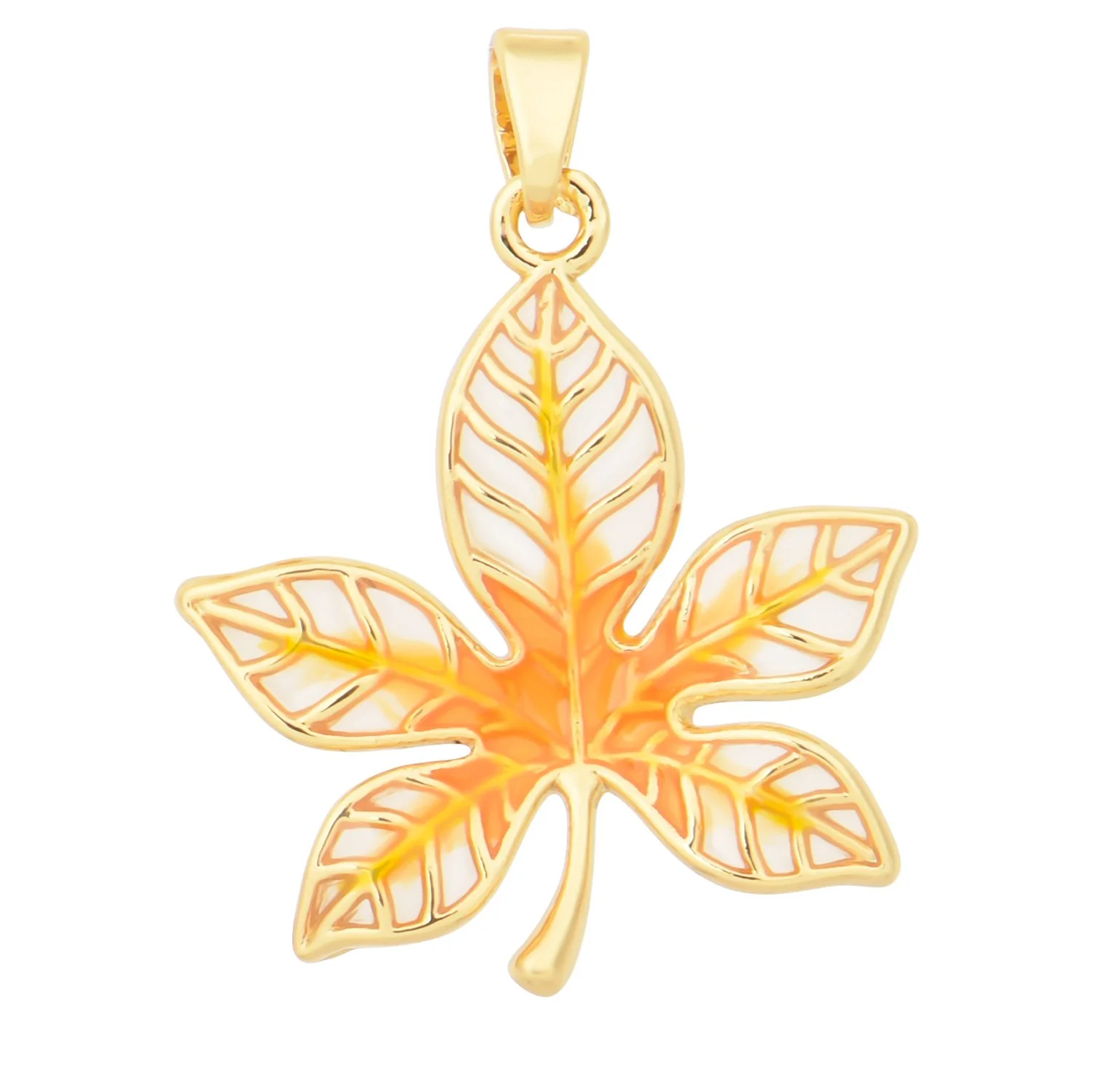 Gold Maple Leaf Design Charms