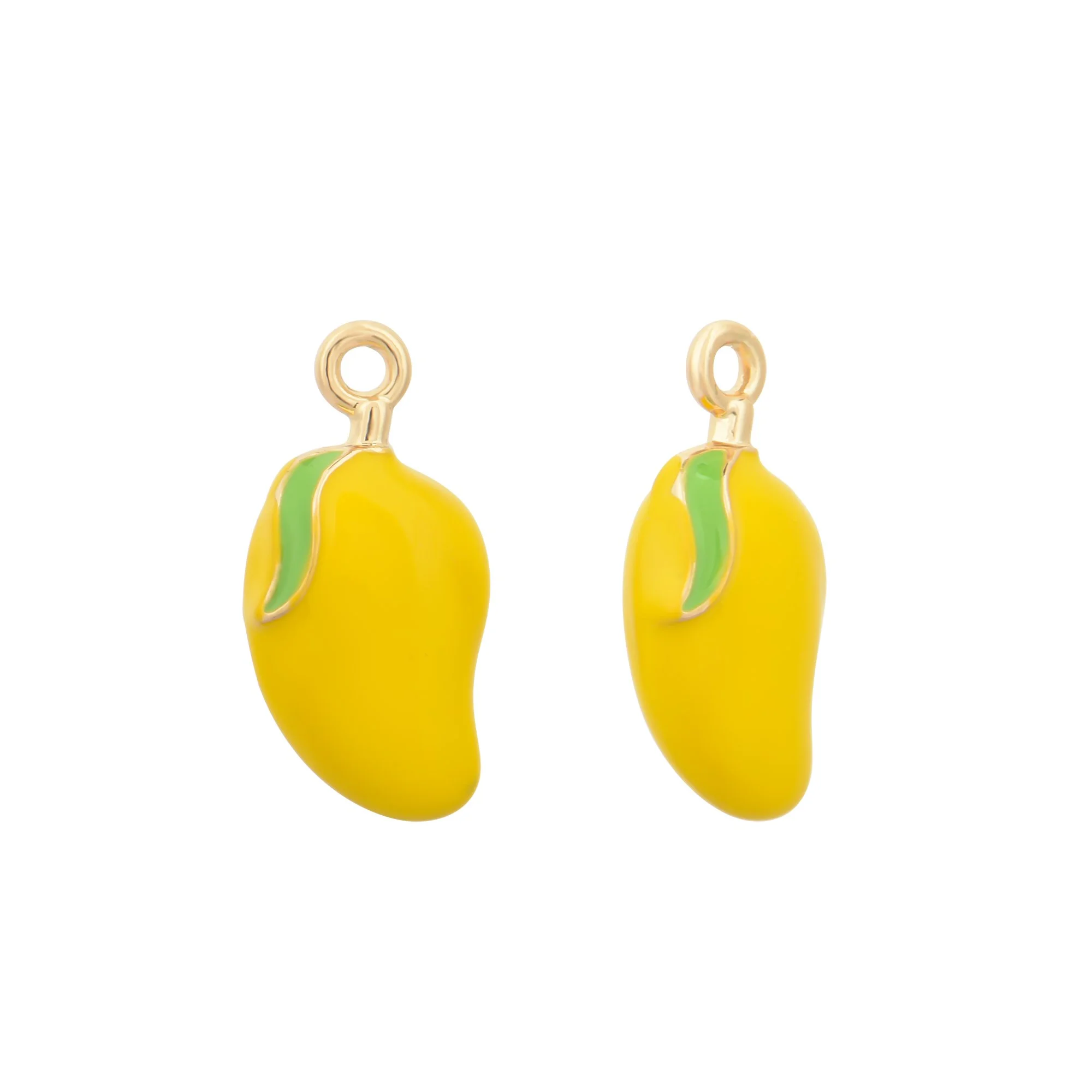 3D Color Enamel Mango Charms