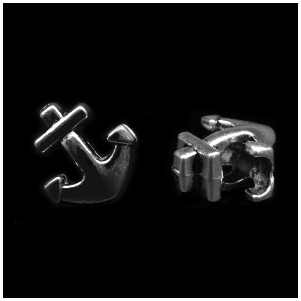Anchor Tibetan-style Silver Loose Spacer Beads