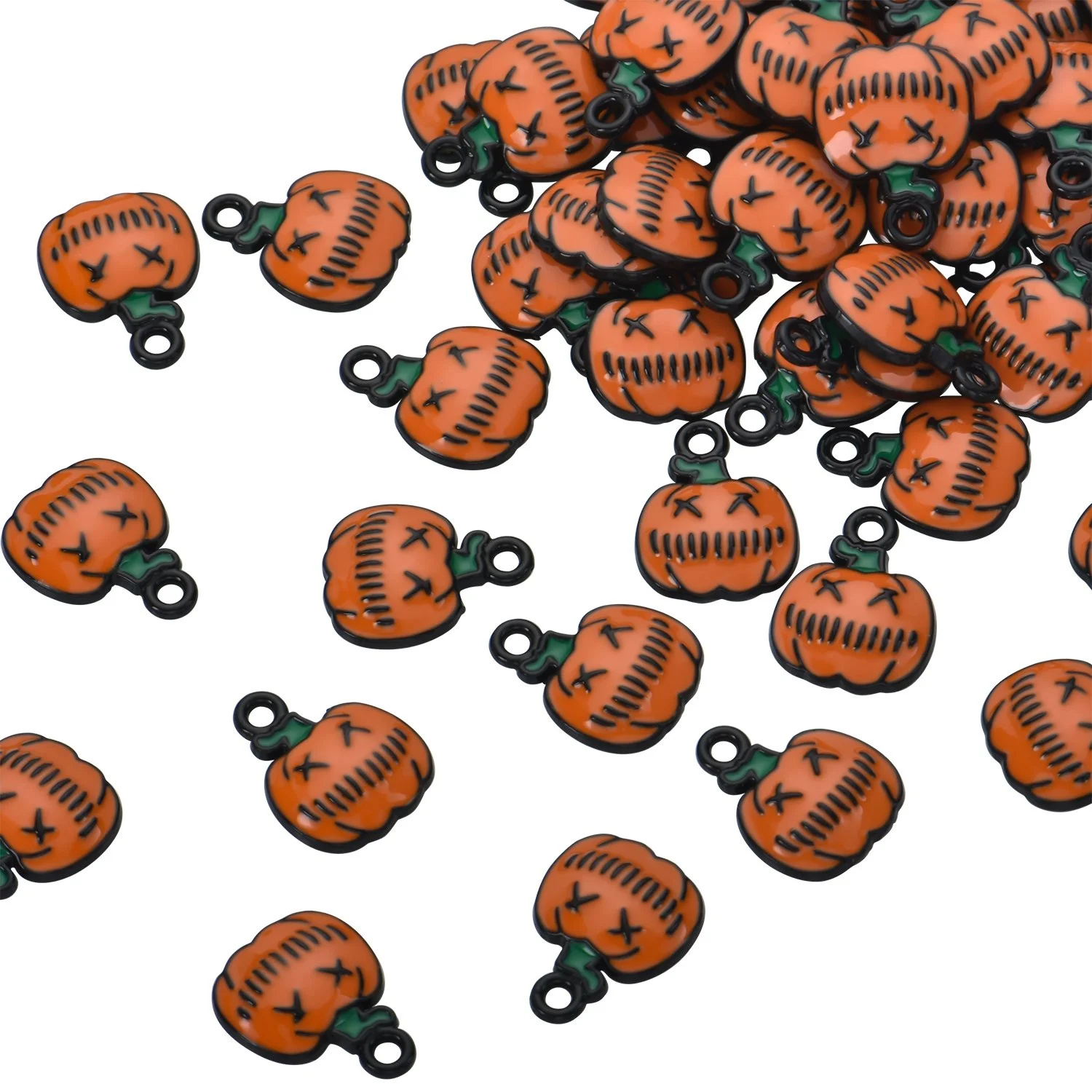 Color Enamel Halloween Pumpkin Charms