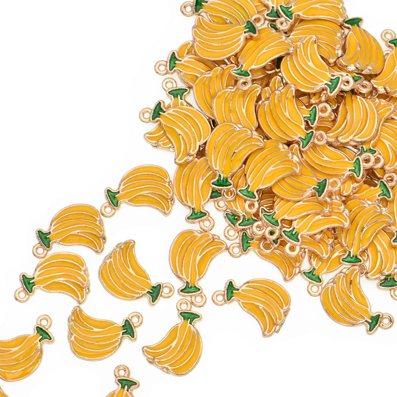 Color Enamel Banana Charms