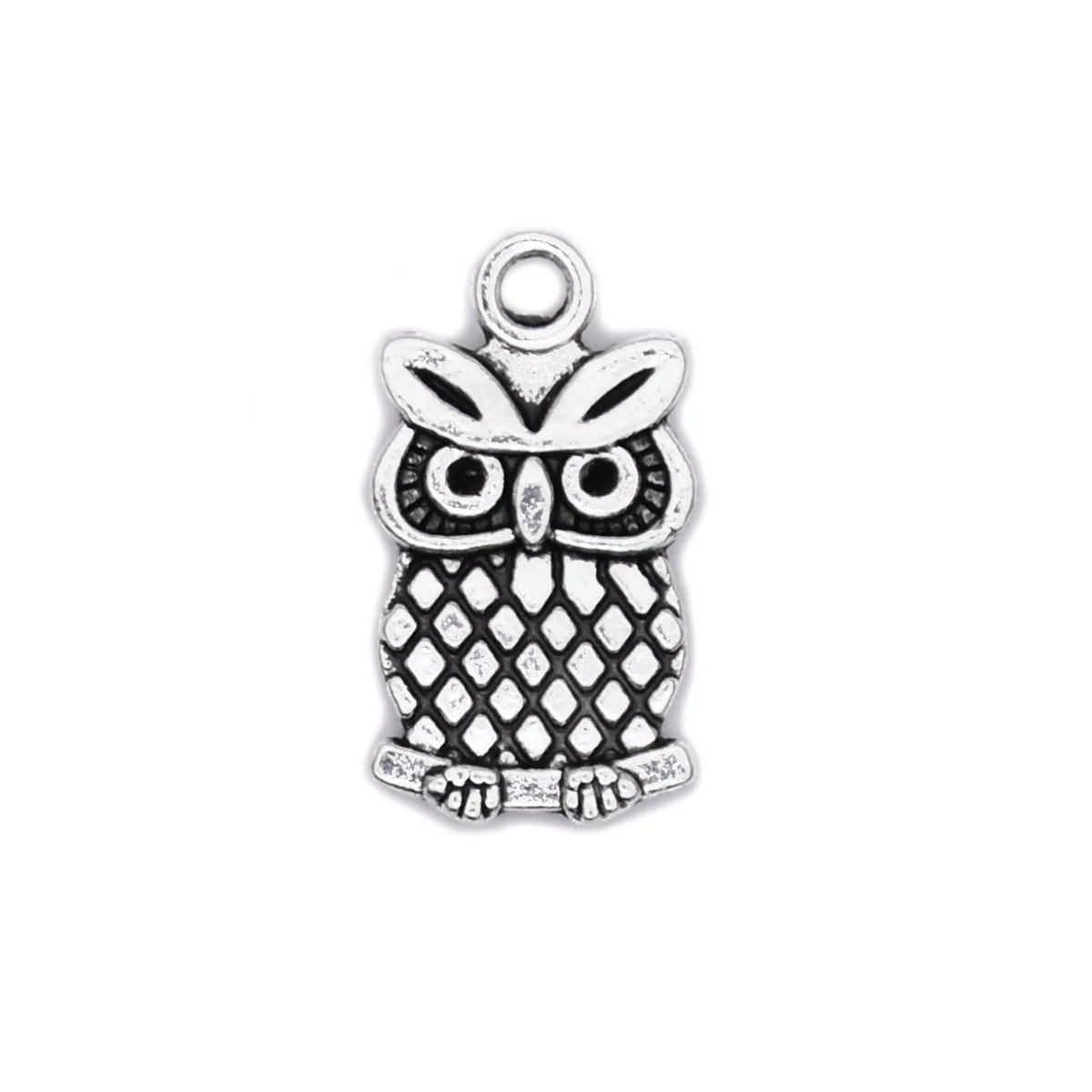 Antique Silver Owl Charms