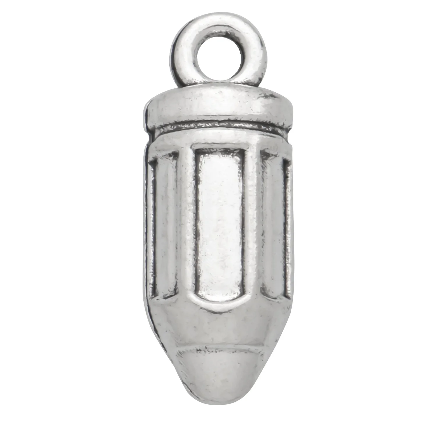 Antique Silver 3D Pencil Charms