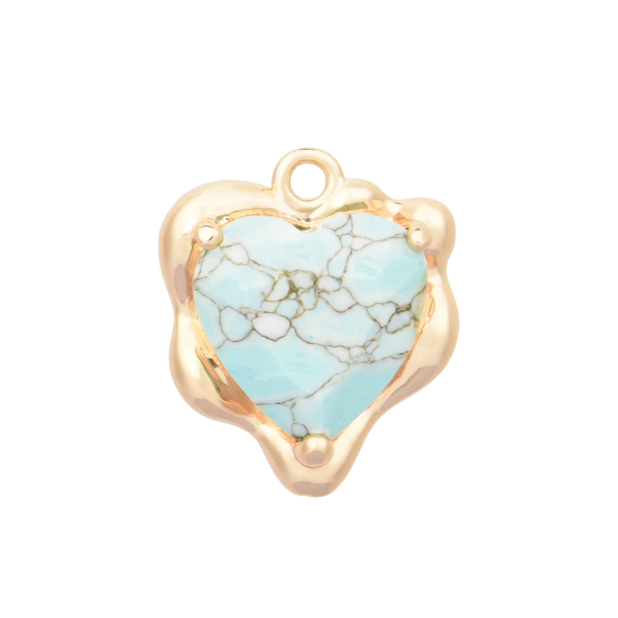 turquoise gemstone charms