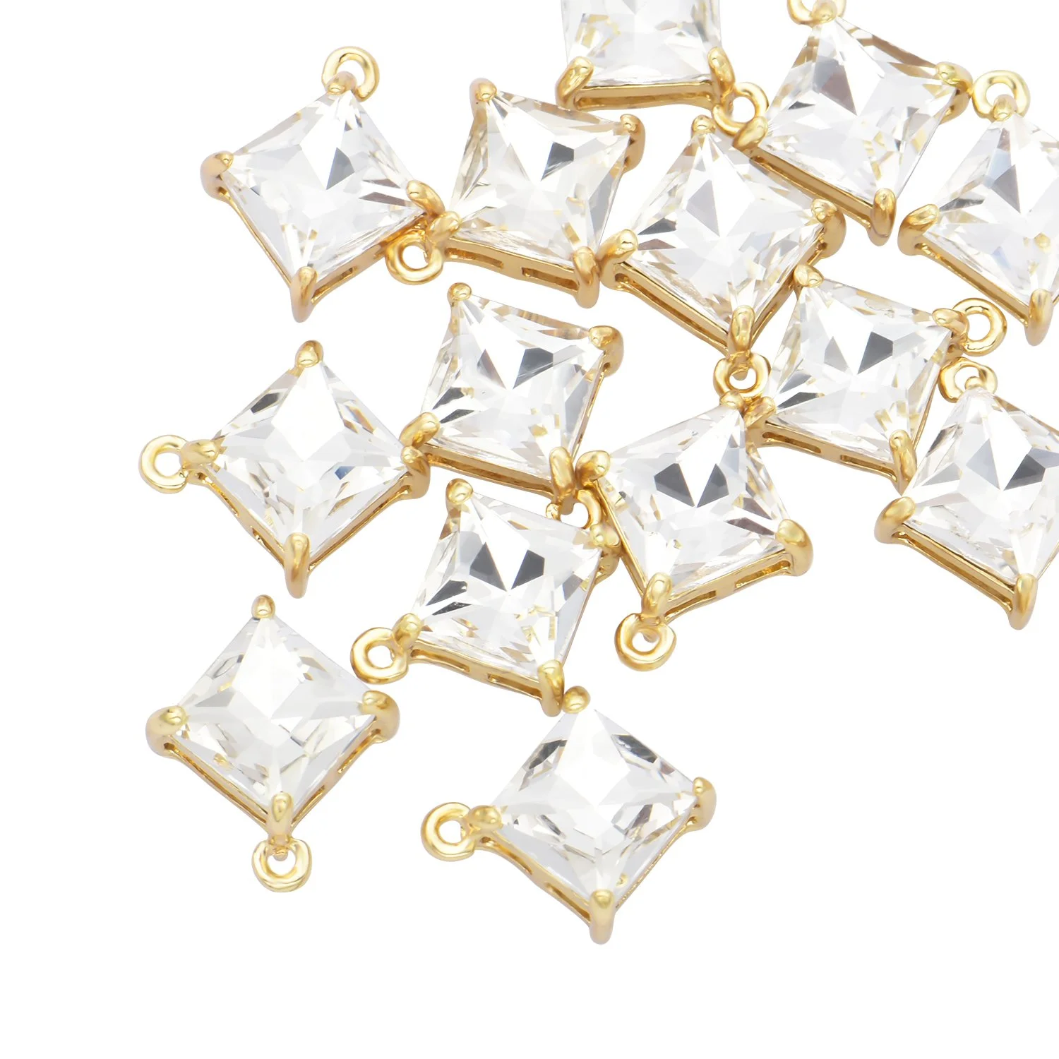 Colored Crystal Little Cubic Charms