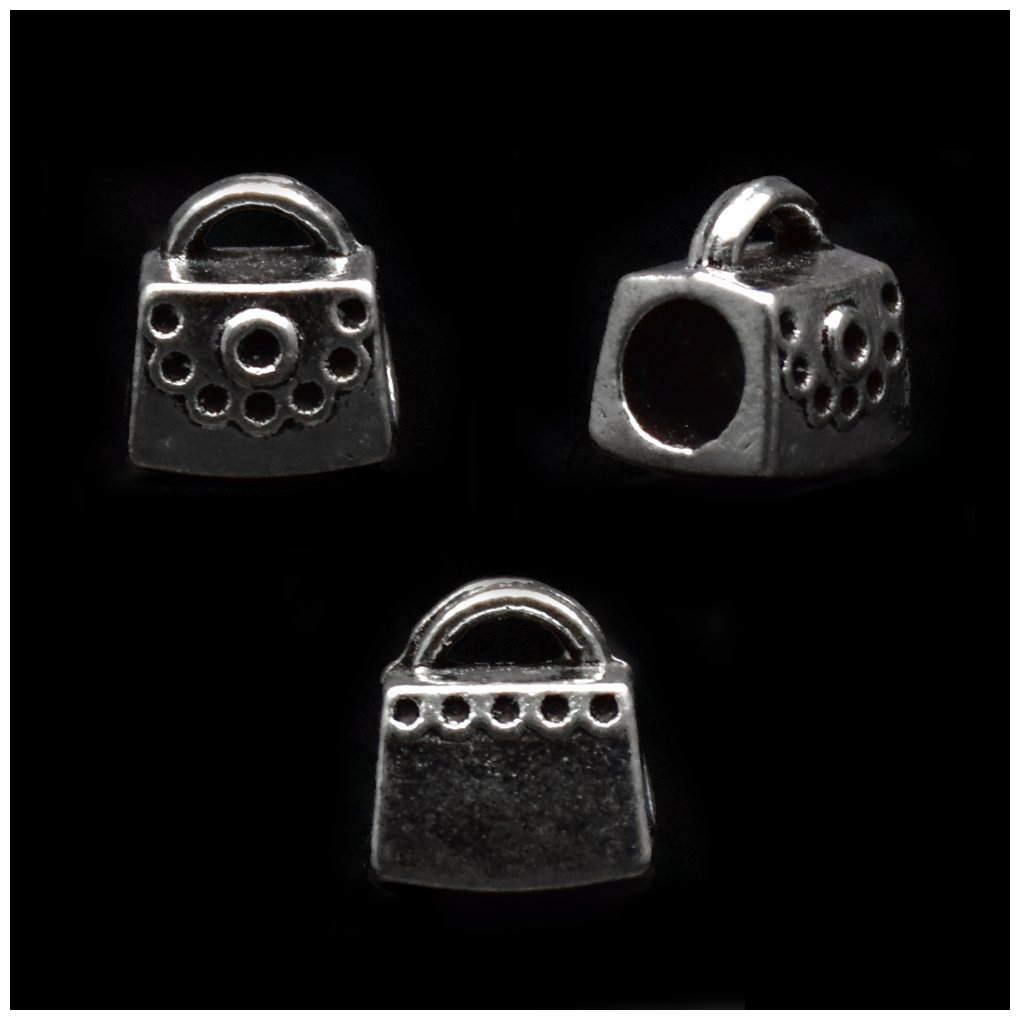 Handbag Purse Tibetan-style Silver Loose Spacer Beads