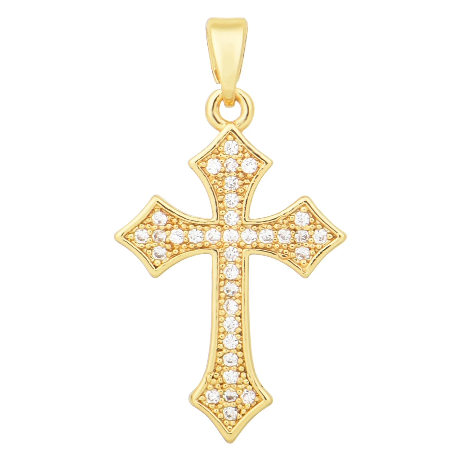 CZ Crystal Cross Charms