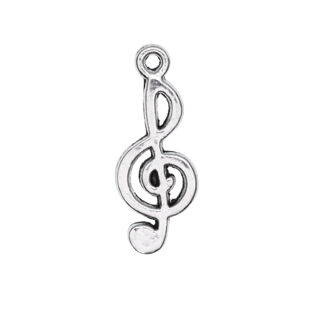 Antique Silver Music Note Charms
