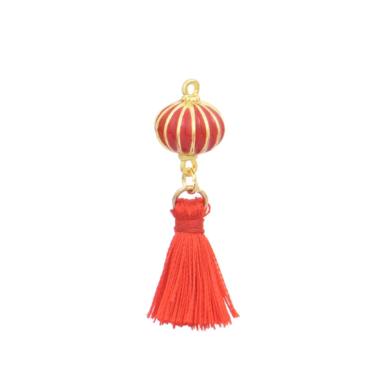 Lunar New Year Enamel Red Lantern Charms