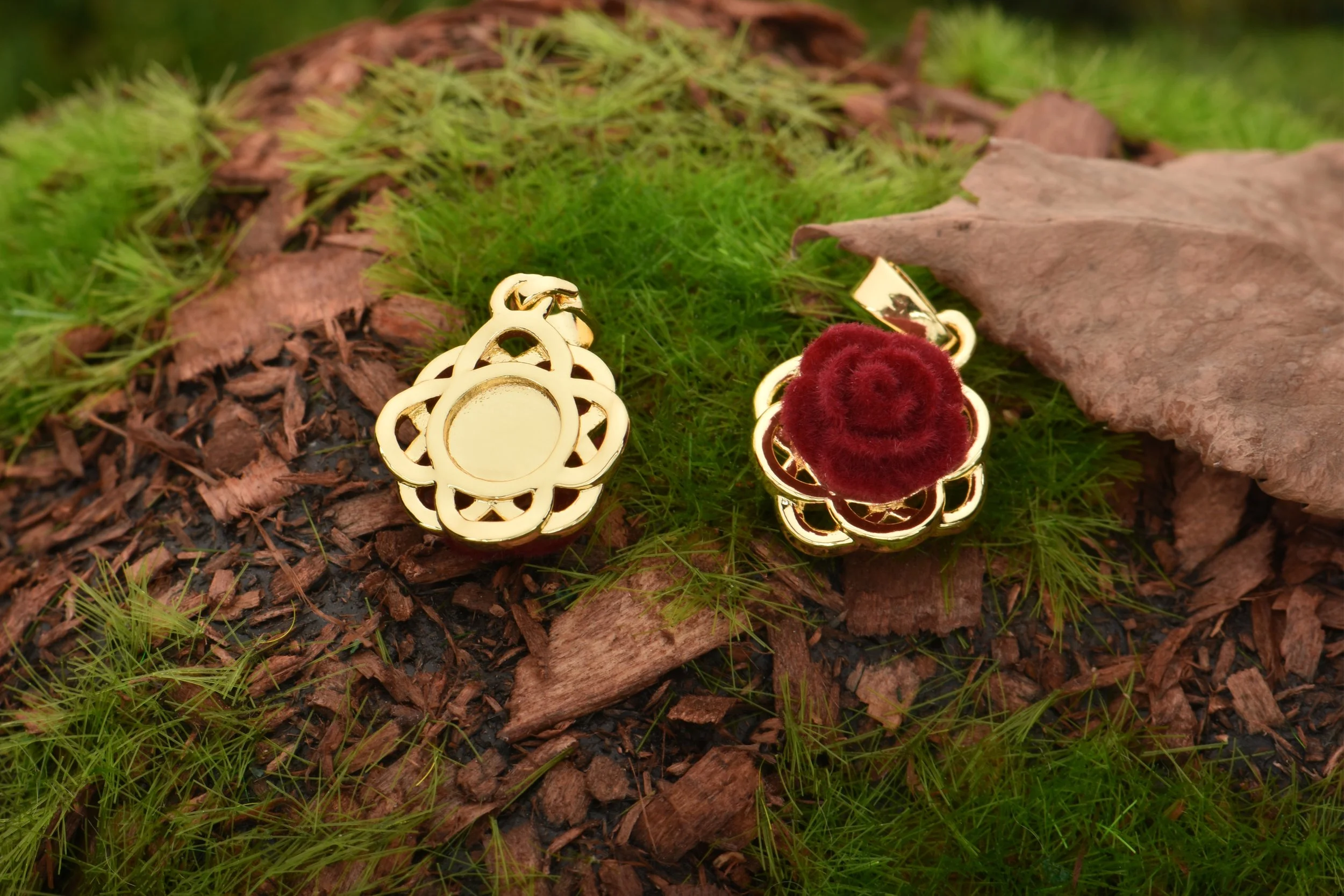 gardener's gifts idea rose charms for jewelry making DIY