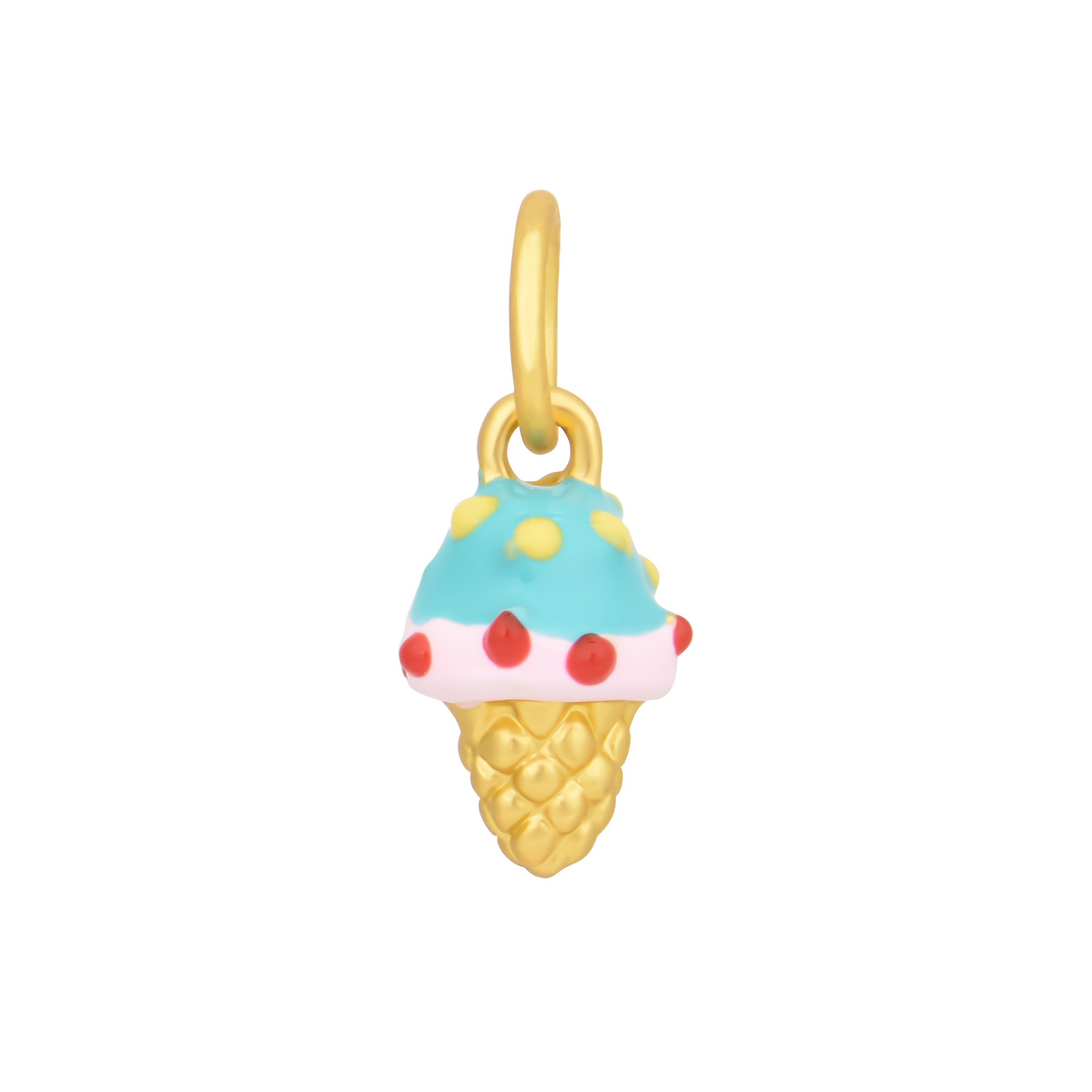 3D Color Enamel Ice-cream Charms