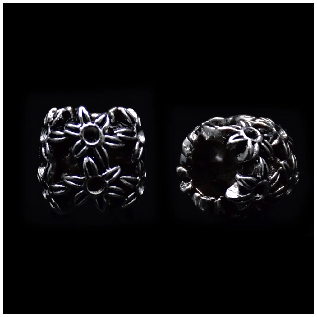Flowers Bunch Tibetan-style Silver Loose Spacer Beads