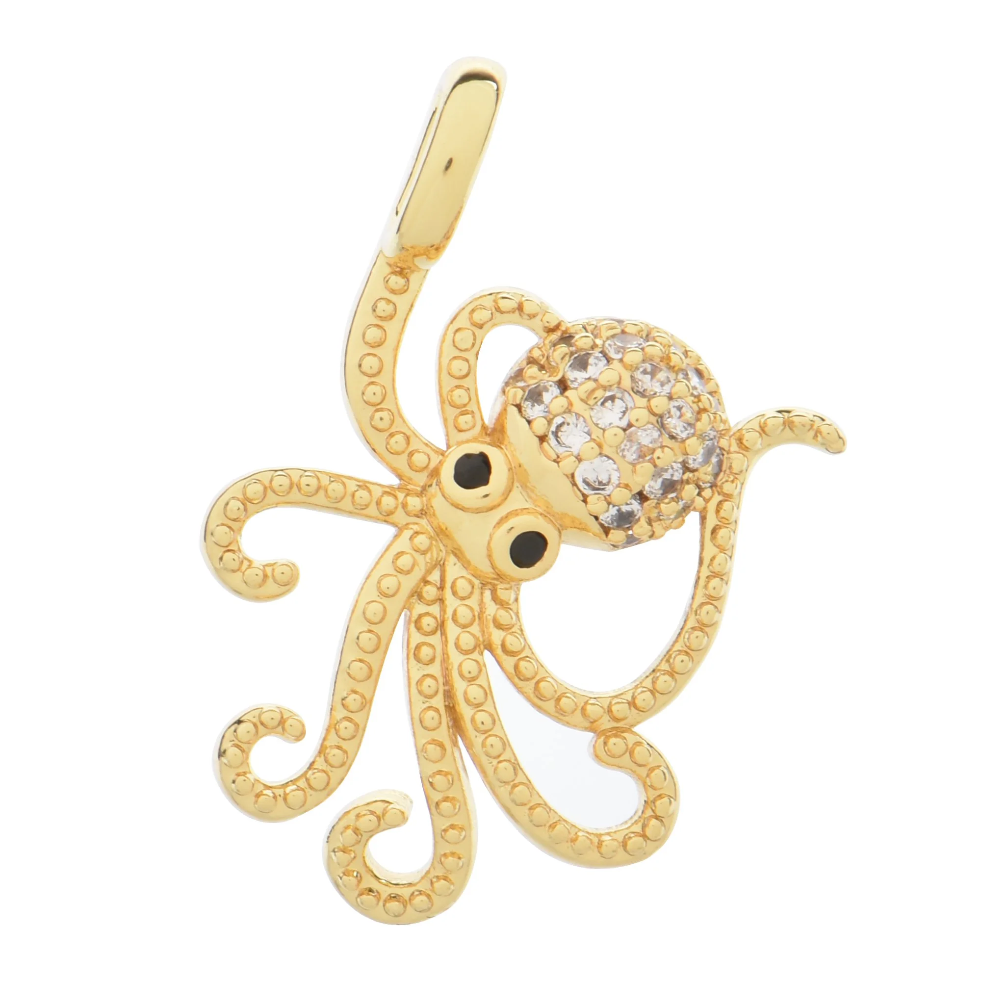 CZ Crystal Octopus Charms