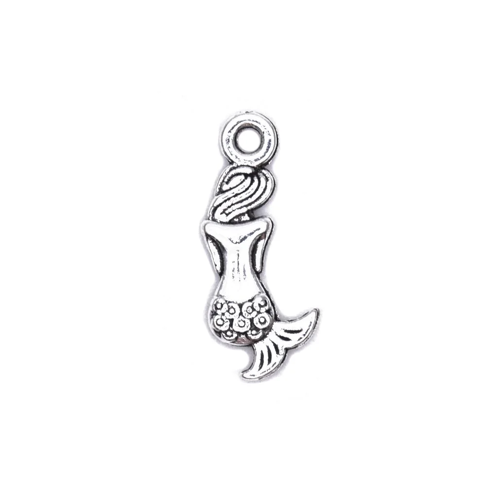 Antique Silver Mermaid Charms