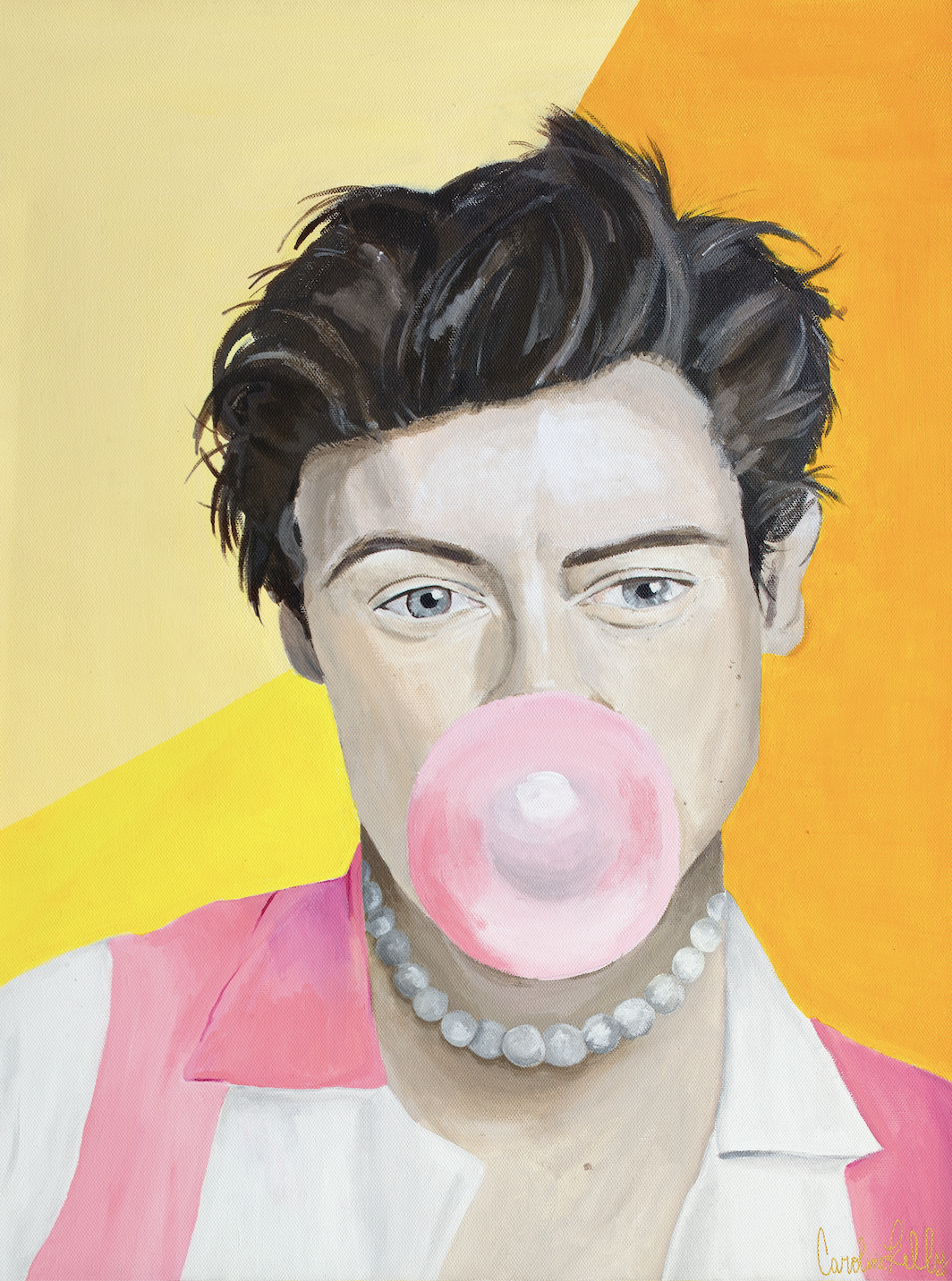 "Harry Styles & Bubble" Print