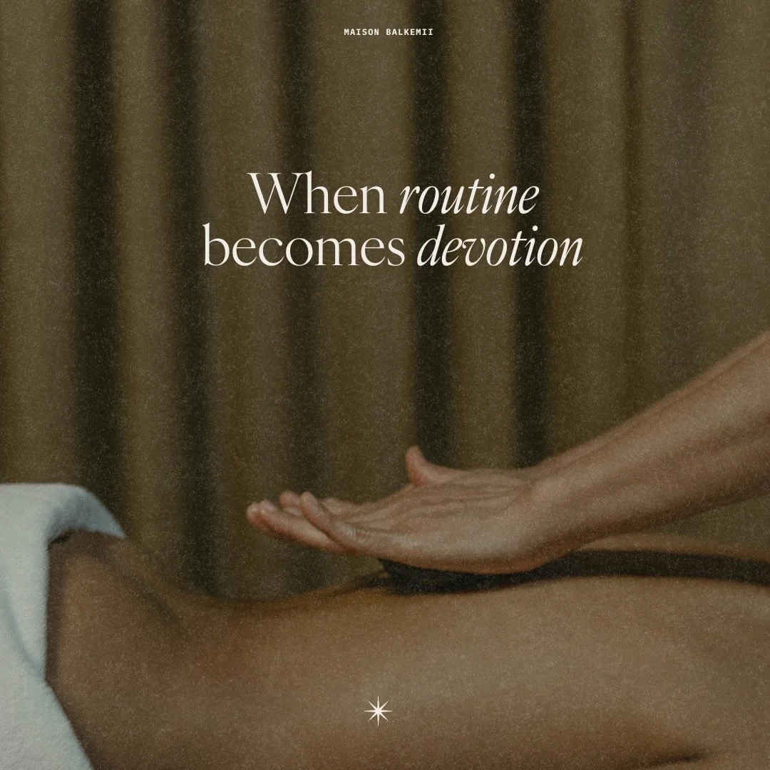 Some things are meant to be repeated. Not out of obligation &mdash; but devotion.

Ritual is where Ayurveda lives.

#MaisonBalkemii #AyurvedicRitual #QuietWellness #LuxuryWellness