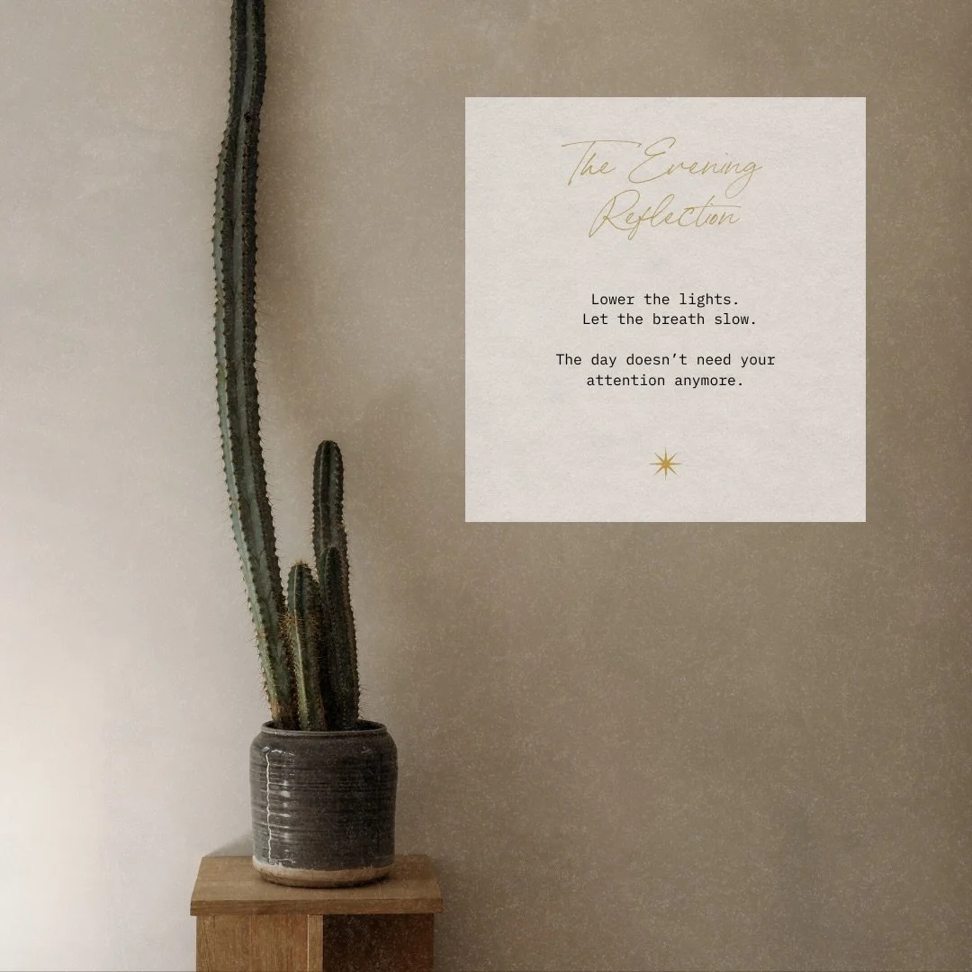 Evening is not for doing. It&rsquo;s for unwinding the nervous system and returning to rhythm.

A quiet ritual to close the day with intention, not exhaustion.

#MaisonBalkemii #TheArtOfAyurveda #EveningRitual #QuietLuxury #ModernWellness