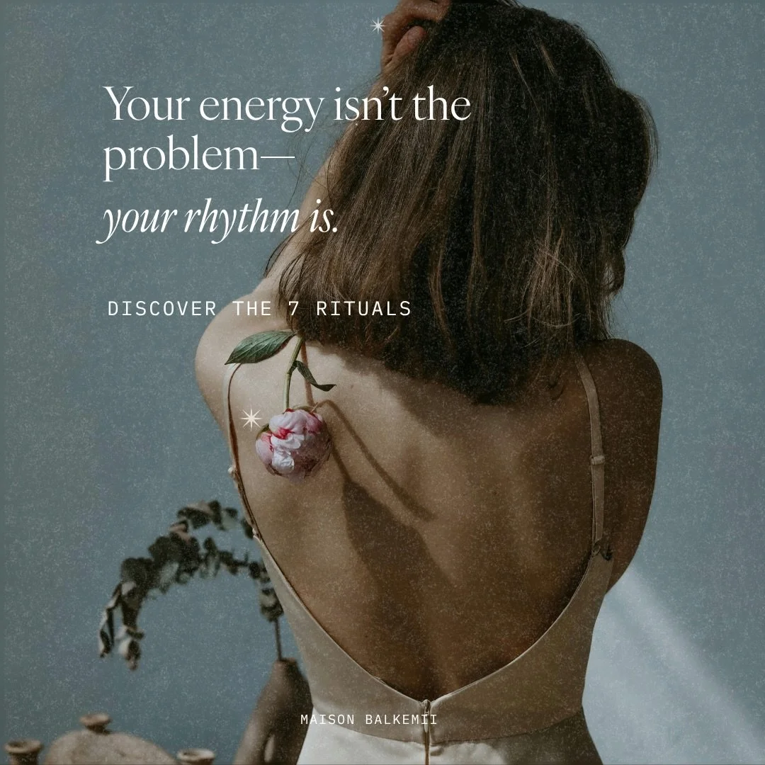Your energy isn&rsquo;t the problem&mdash; your rhythm is.

Most high-performing women assume that feeling off means they need to fix their energy&mdash; more supplements, more routines, more effort.

But in Ayurveda, energy isn&rsquo;t something you