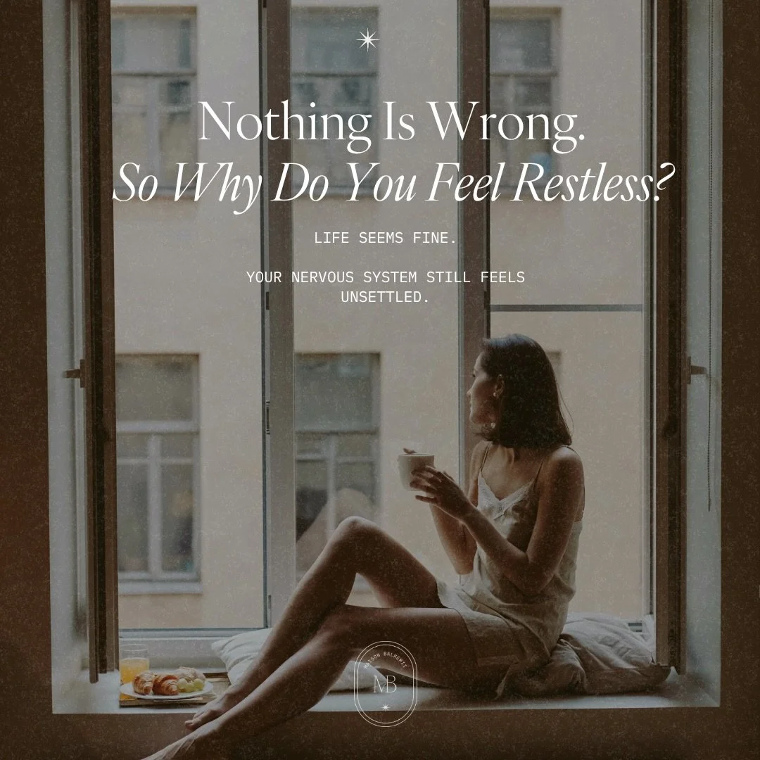 Many women assume anxiety must have a cause.

A difficult situation.

A stressful job.

A major life change.

But sometimes life looks perfectly fine on paper, and the feeling is still there.

The restlessness.

The unease.

The sense that you should