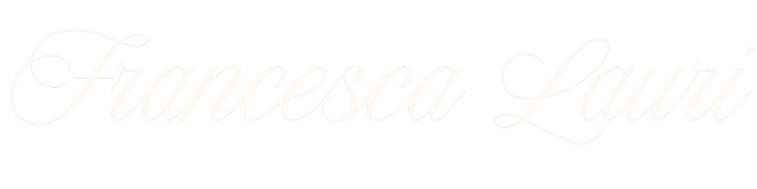 Text reading 'Fauceta Lau' in white cursive font on a black background.