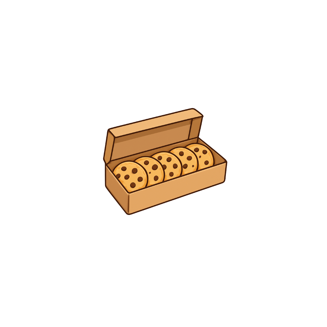 BOITE DECOUVERTE  - 5 cookies