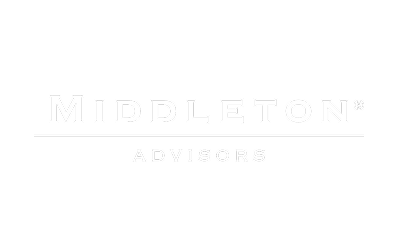 Middleton Advisors logo with white text on a black background