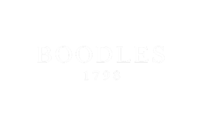 Black background with white text reading 'BOODLES 1798'.