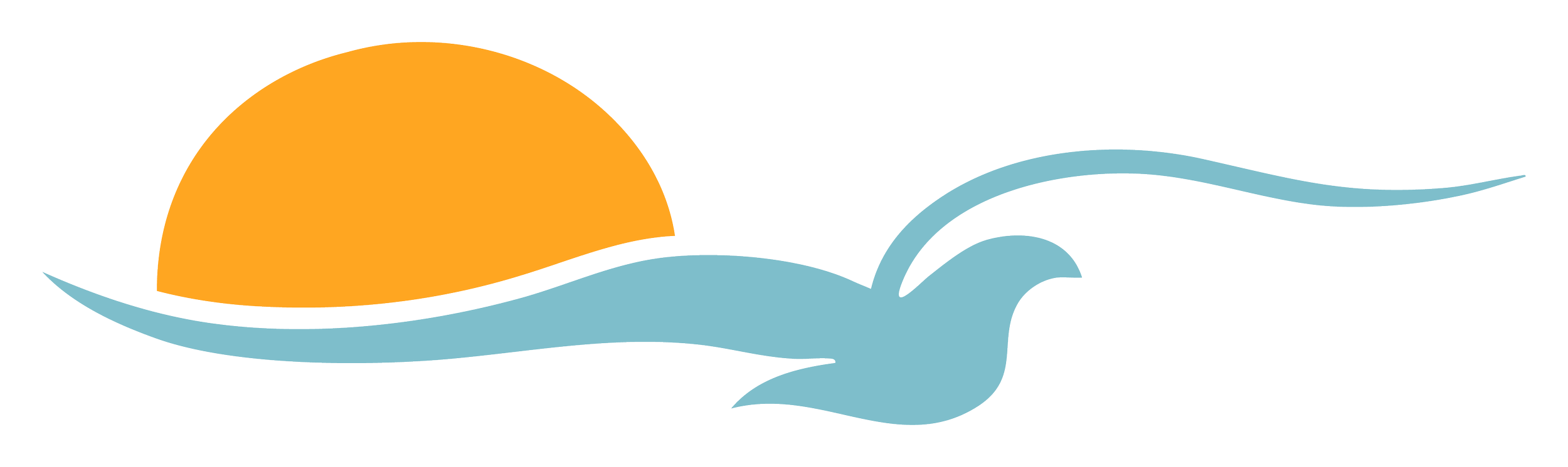 Sun and bird logo