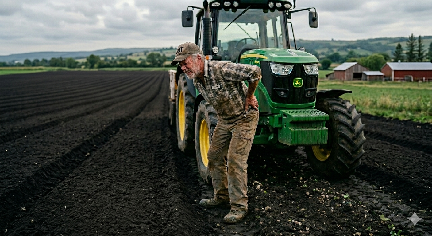 Why Farmers Get Back Pain During Spring Planting