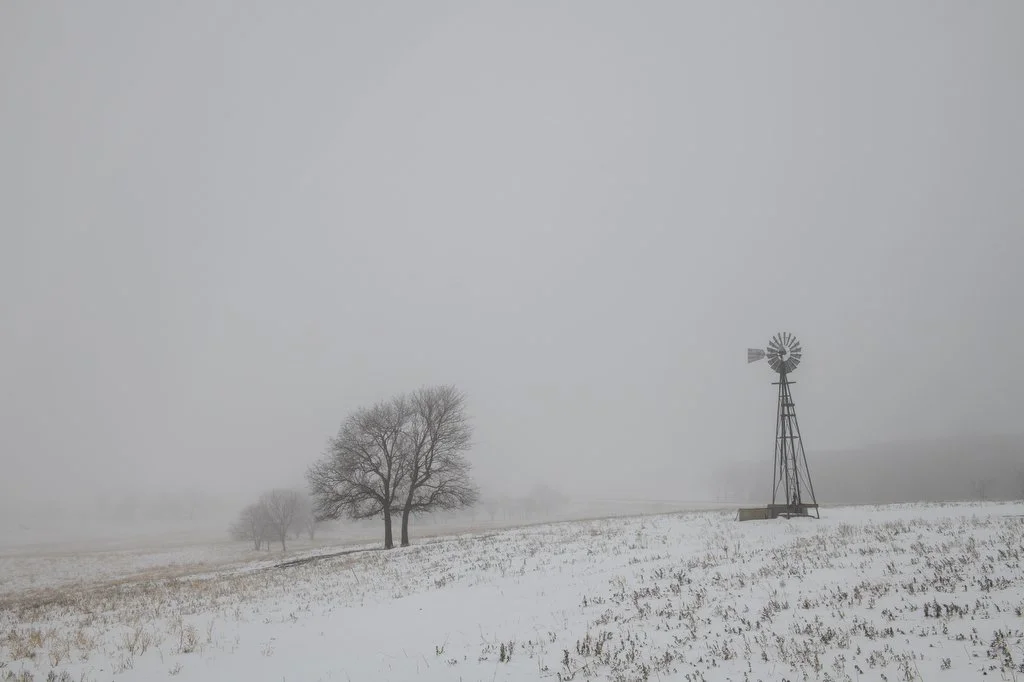 Winter Farmhouse Nebraska
