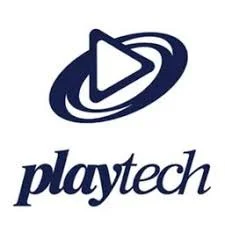 Playtech logo with a stylized play button surrounded by orbit-like rings and the word 'playtech' beneath.