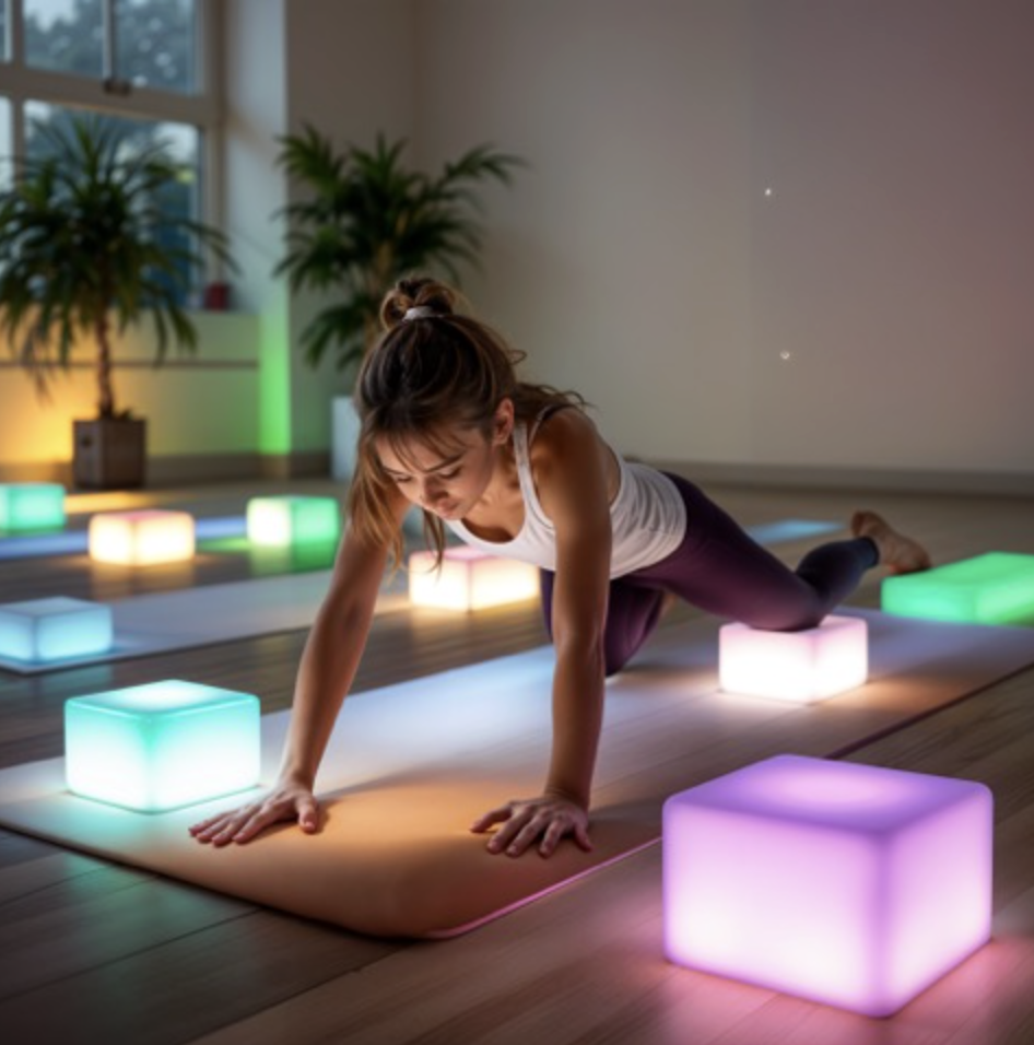 Work with colour and light frequencies to reflect emotional or energetic states