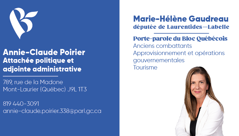 Marie-Hélène Gaudreau, Députée de Laurentides—Labelle