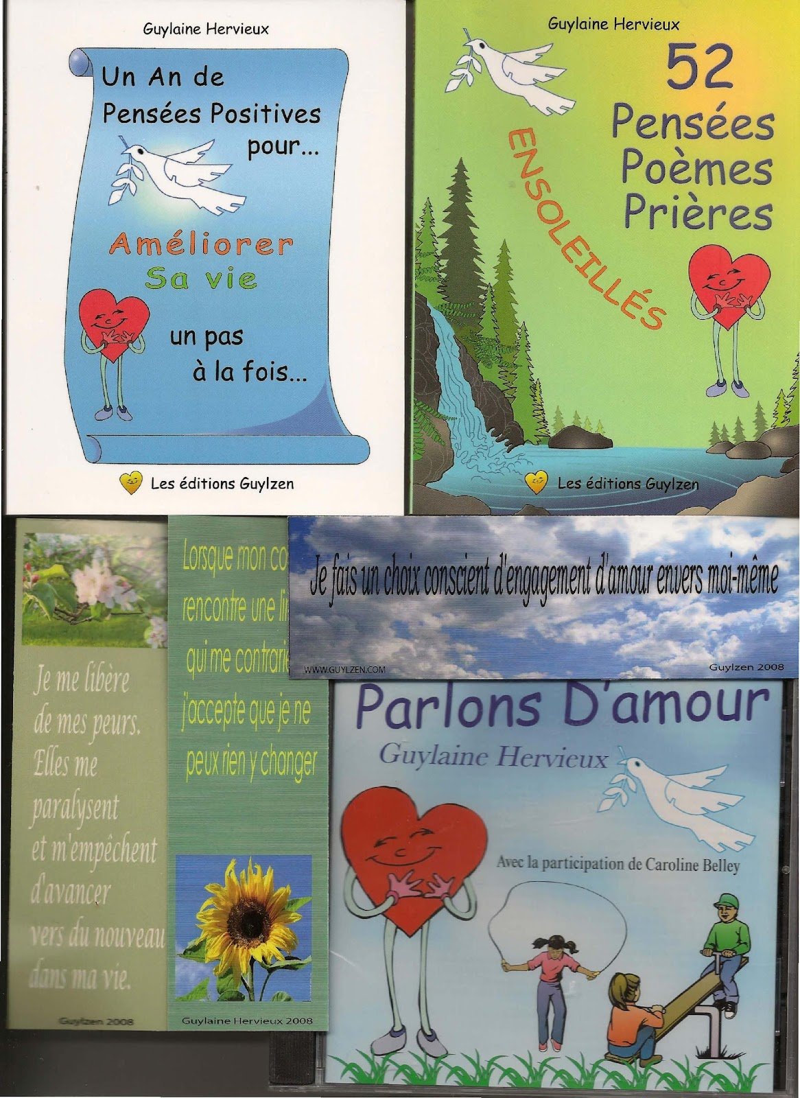 Couvert du livre «52 Pensées, Poèmes et Prières Ensoleillées»