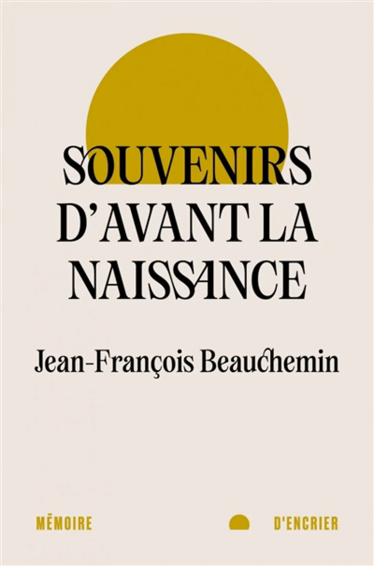 Couverture: Souvenirs d'avant la naissance