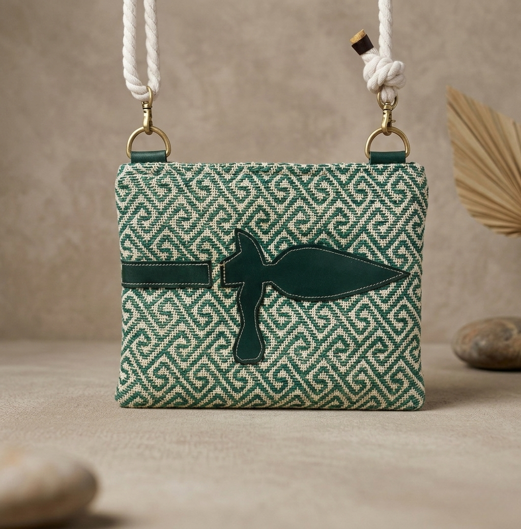 SK 01 Messenger Pouch, GRN BGE Jute