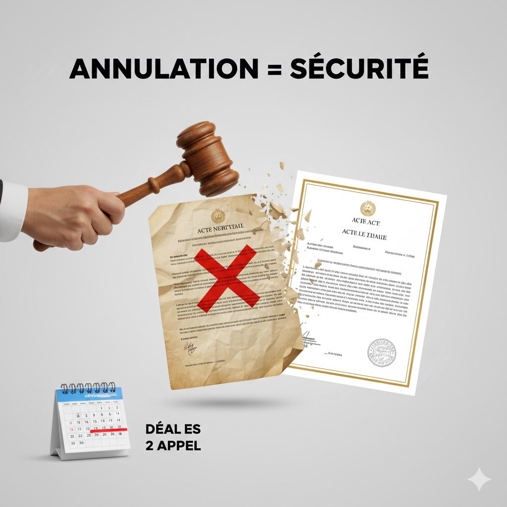 Acte irrégulier ou doublon : Pourquoi l'Annulation Judiciaire est votre seule option pour repartir à zéro ?
