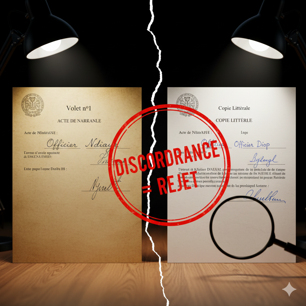 Volet n°1 vs Copie Littérale : Pourquoi la moindre différence est fatale pour votre dossier ?