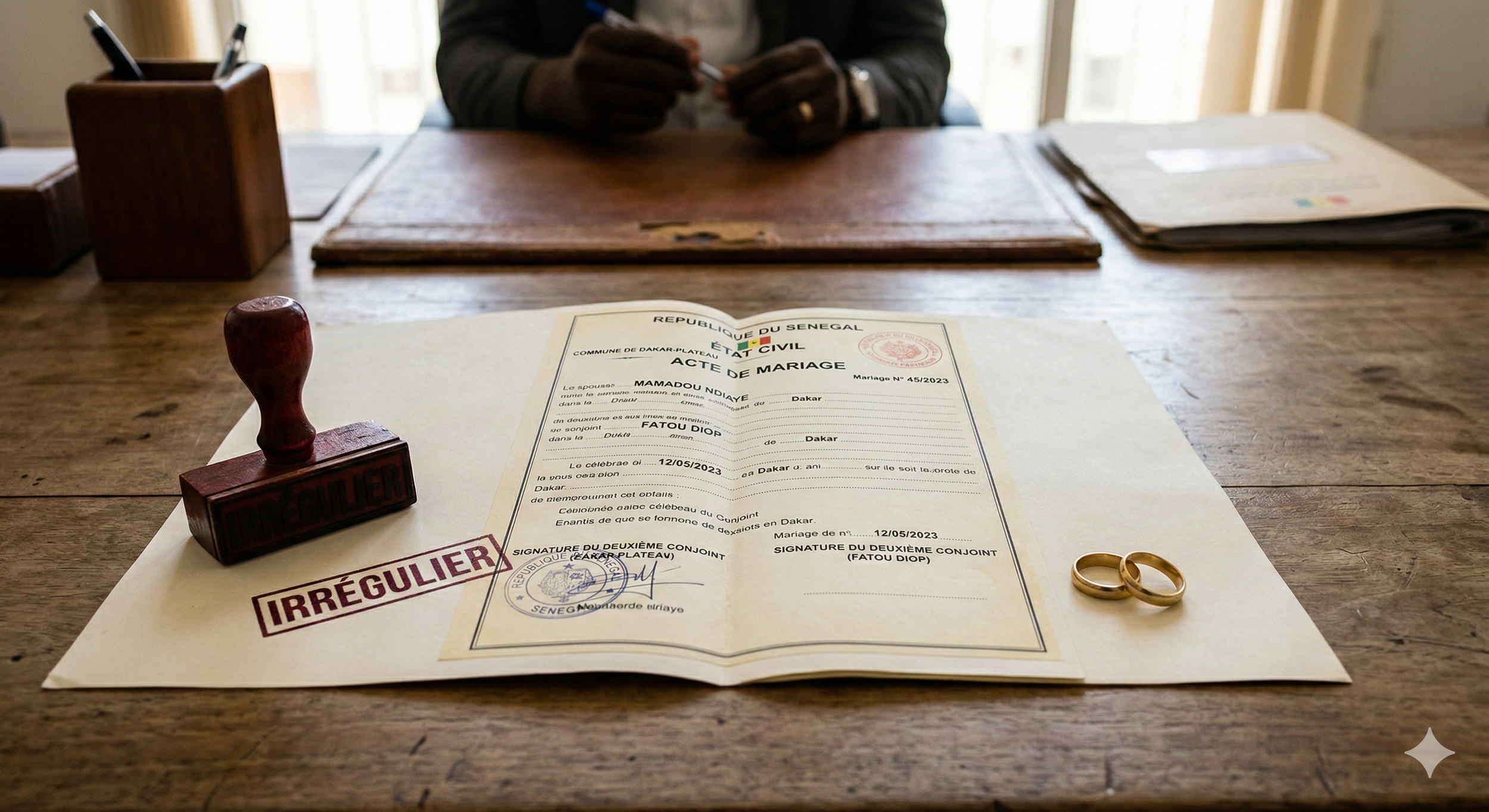 Acte de mariage sénégalais : Pourquoi l'absence de signature annule votre union en France