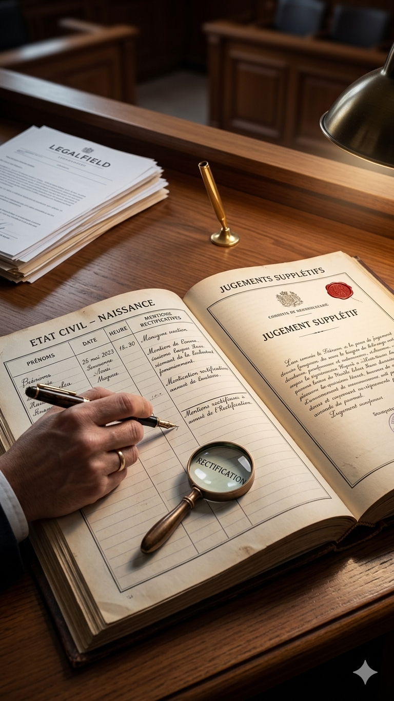 Erreur sur votre acte de naissance au Sénégal : Procédure de rectification vs Jugement supplétif
