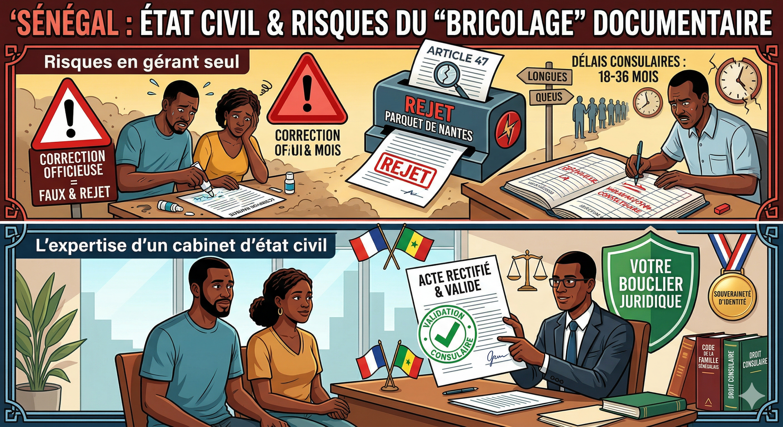 Non, un avocat n’est pas inutile : Voici ce que vous risquez en gérant seul vos démarches d'état civil